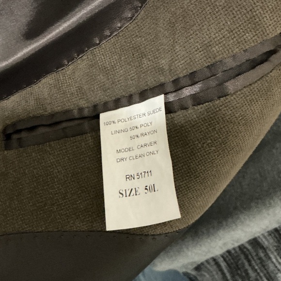 Andrew Fezza Brown Men's 3 Button Blazer 50L - Picture 7 of 9